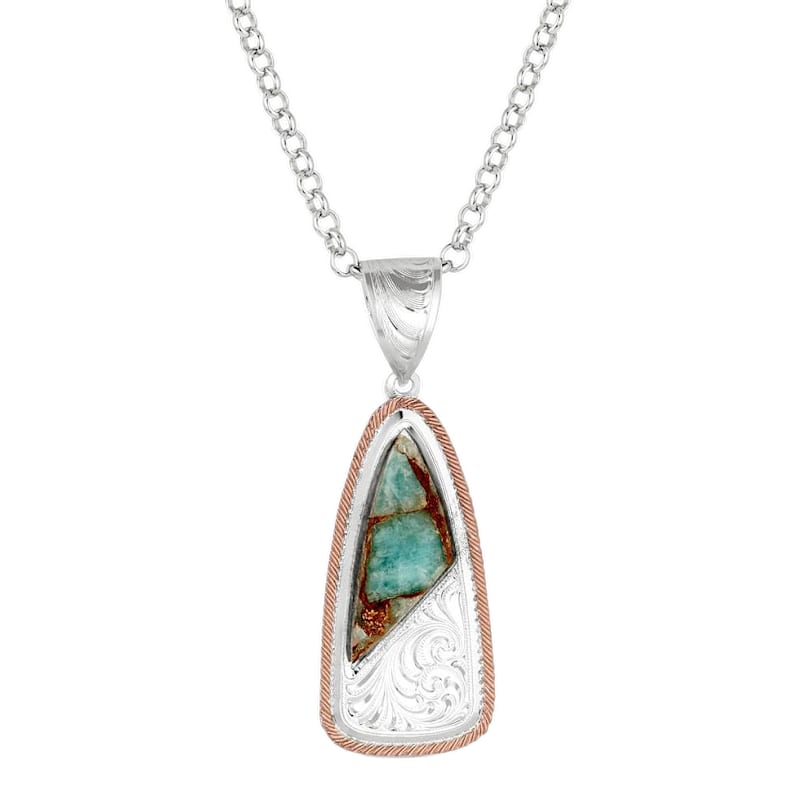 Montana Silversmiths Shadowed Pines Turquoise Necklace