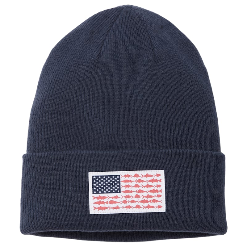Columbia PFG Fish Flag Cuffed Beanie