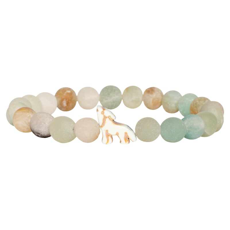 fahlo Scout Track-A-Wolf Sky Stone Bracelet