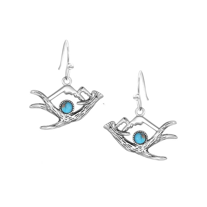Montana Silversmiths Highline Trail Turquoise Earrings