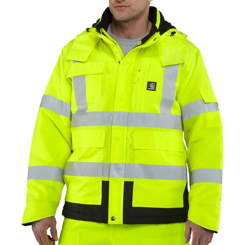 Carhartt High-Visibility Storm Defender Loose-Fit Heavyweight Class 3 Jacket for Men