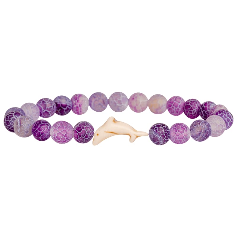 fahlo Odyssey Track-A Dolphin Coral Reef Violet Bracelet