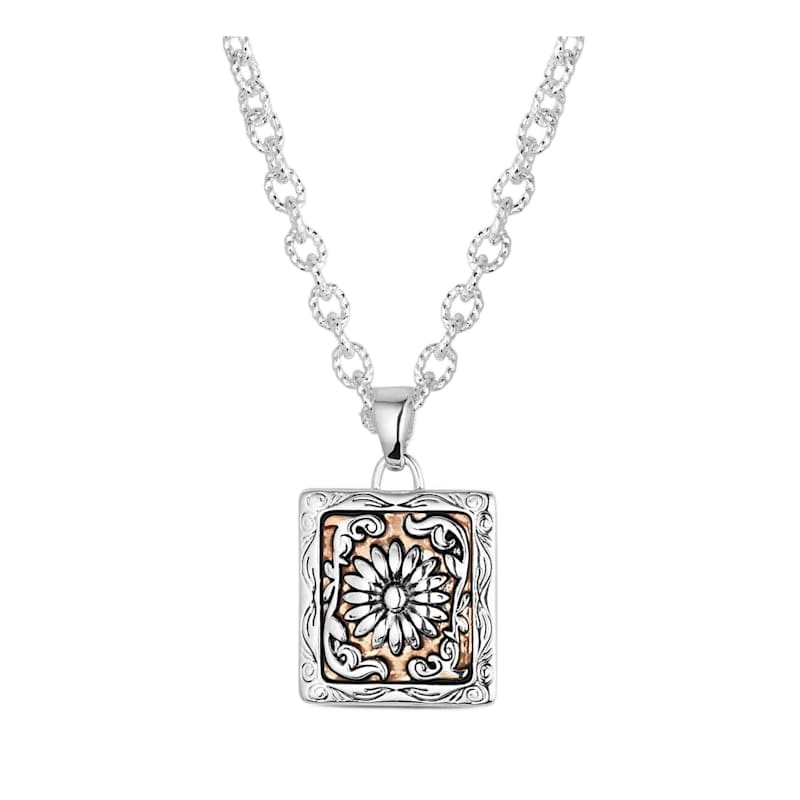 Montana Silversmiths Ranch House Floral Necklace