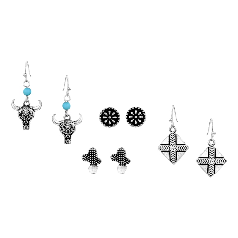 Montana Silversmiths On The Plains Earring Set