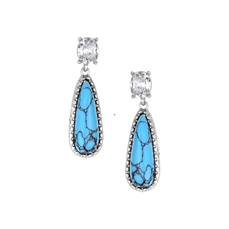 Montana Silversmiths Crystal Dawn Turquoise Earrings