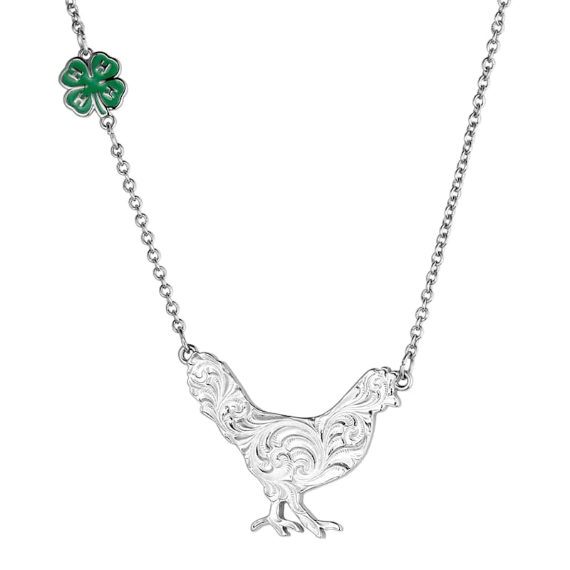 Montana Silversmiths 4-H Chicken Showman Necklace