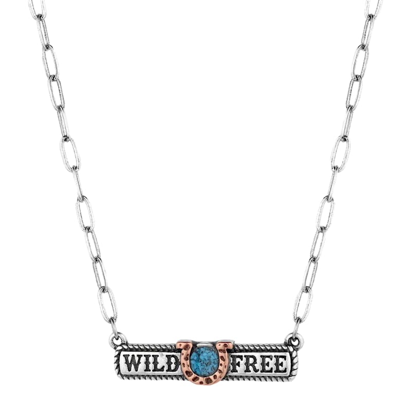 Montana Silversmiths Wild And Free Bar Necklace