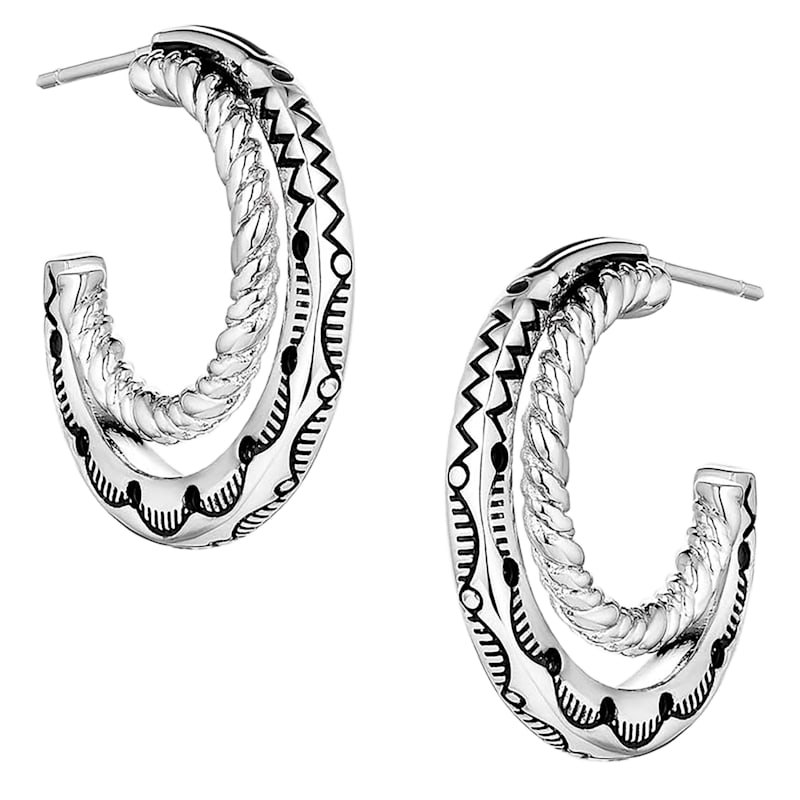 Montana Silversmiths Enchanted Soul Hoop Earrings