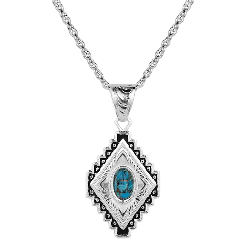 Montana Silversmiths Diamond Of The West Turquoise Necklace