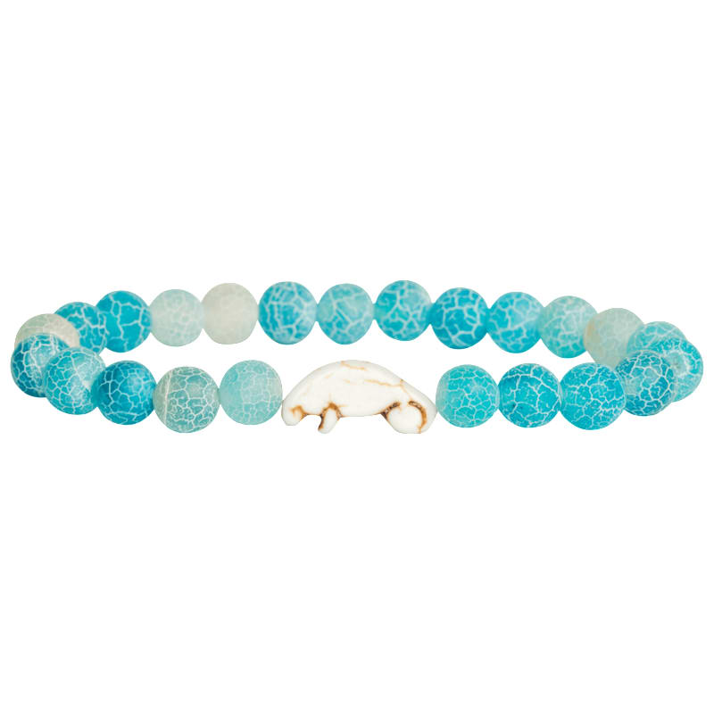 fahlo Drift Track-A Manatee Aqua Blue Bracelet