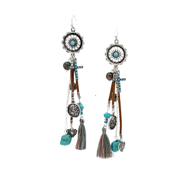 Montana Silversmiths Turquoise Menagerie Attitude Earrings