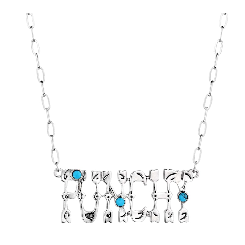 Montana Silversmiths Punchy Charm Turquoise Necklace