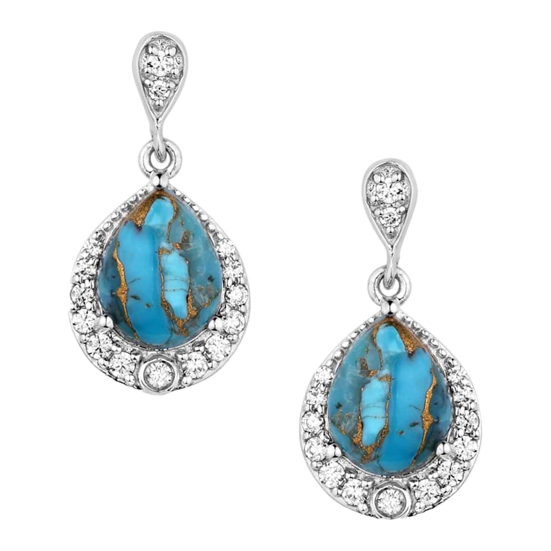 Montana Silversmiths Blue Rivers Turquoise Earrings
