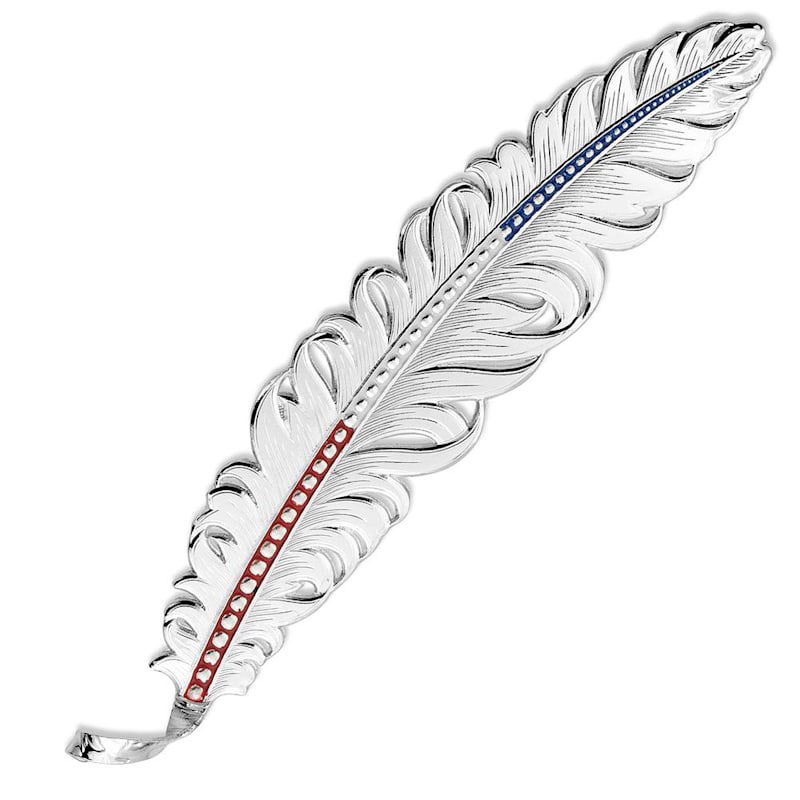 Montana Silversmiths Red White and Blue Montana Hat Feather