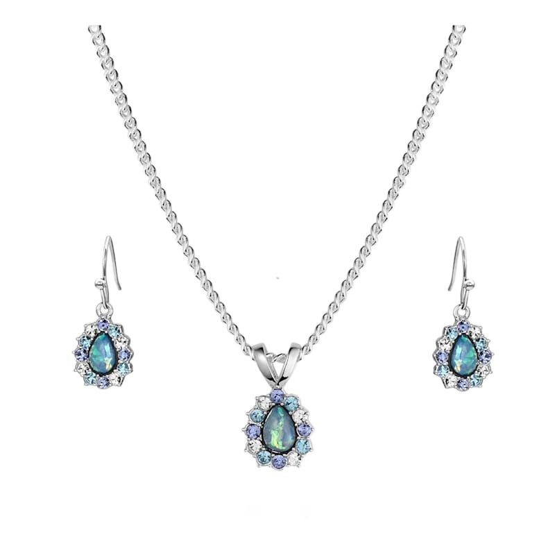 Montana Silversmiths Northern Glow Opal Jewelry Set