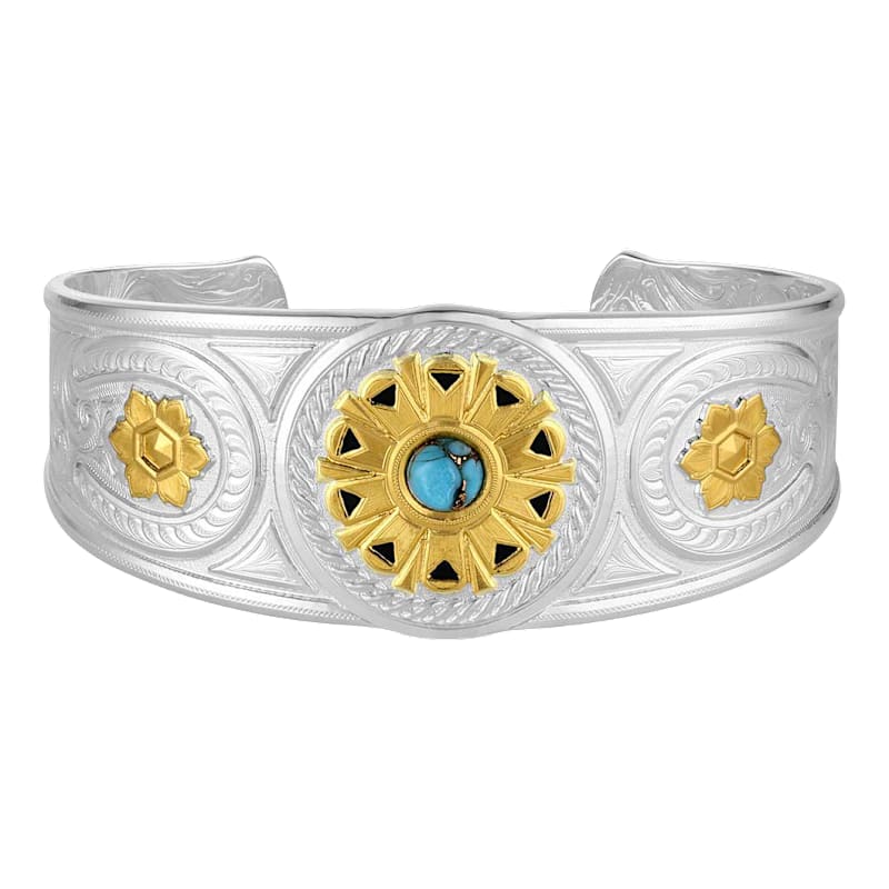 Montana Silversmiths The Outrider Turquoise Cuff Bracelet