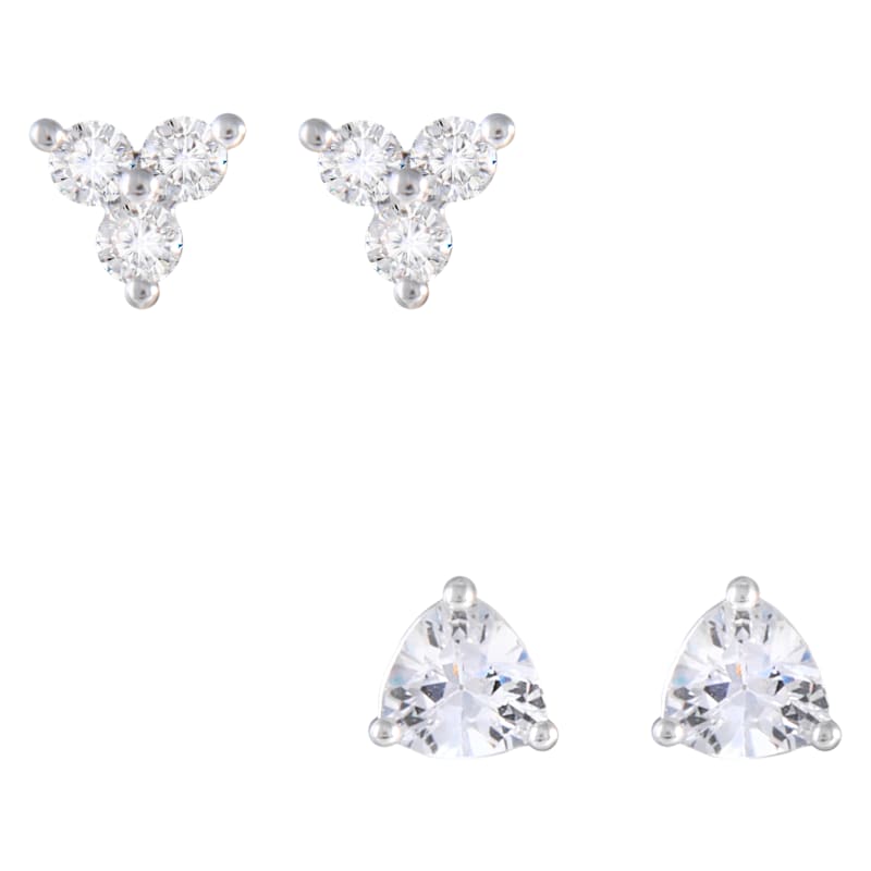 Amanda Blu Trillion Duo Stud Earrings Set of 2