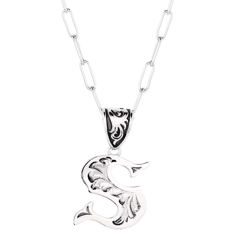 Montana Silversmiths Western "S" Initial Necklace