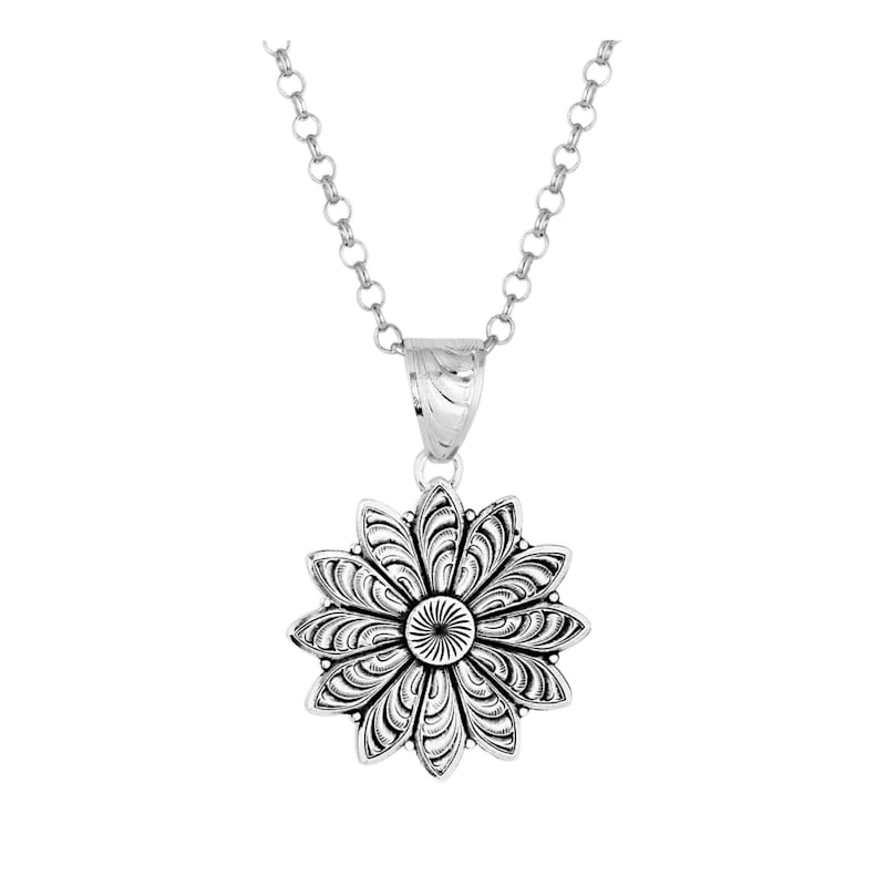Montana Silversmiths Flower Rowel Necklace