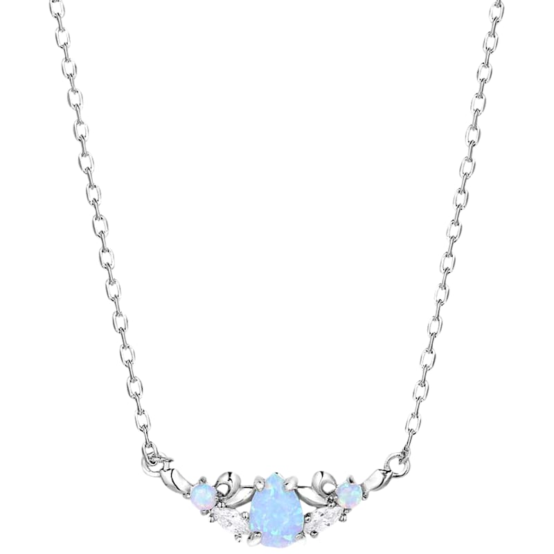 Montana Silversmiths Refined Grace Opal Crystal Necklace