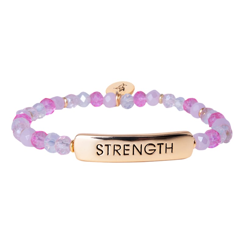 Amanda Blu Blu Sky Strength Glass Bead Stretch Bracelet