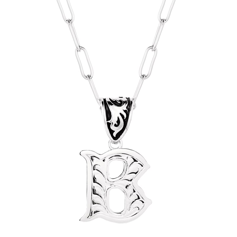 Montana Silversmiths Western "B" Initial Necklace