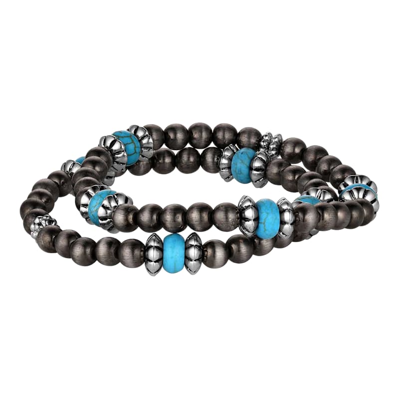 Montana Silversmiths Desert Song Beaded Bracelet 2-Piece Set