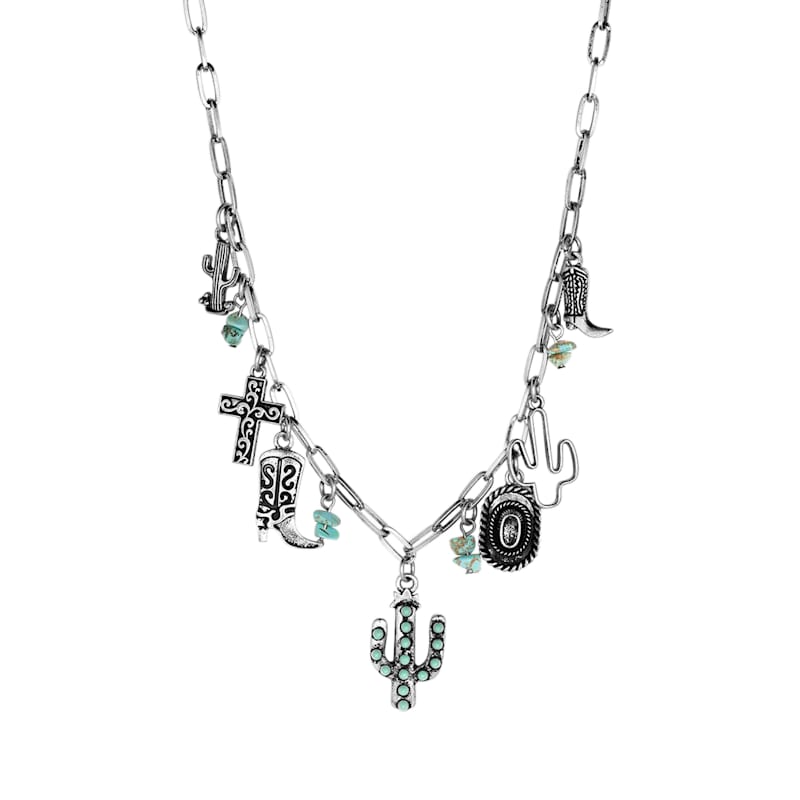 Montana Silversmiths Cowgirl Charm Necklace
