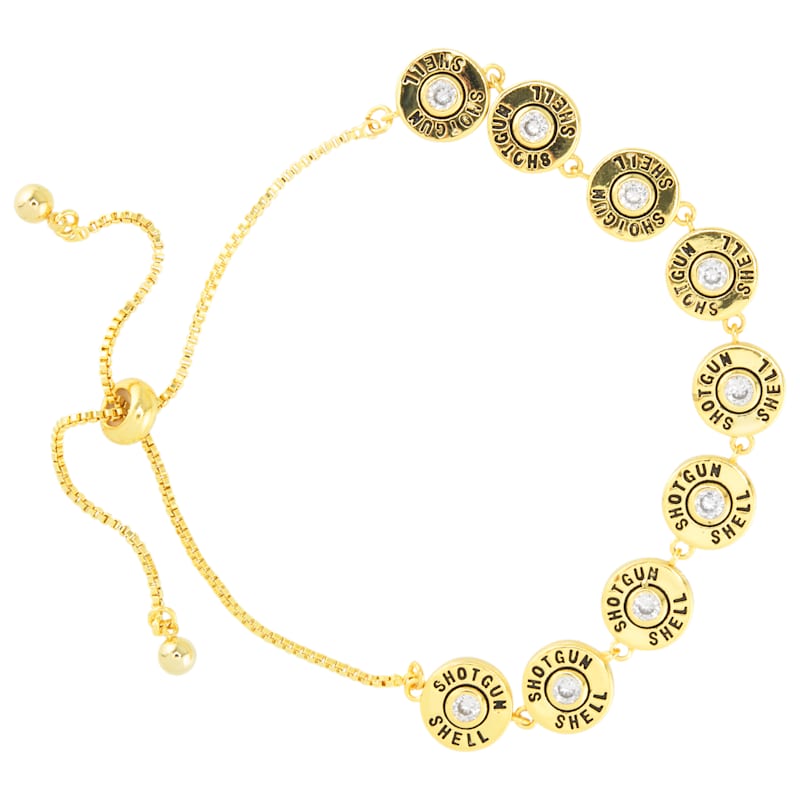 Amanda Blu Shotgun Shell Gold Bracelet