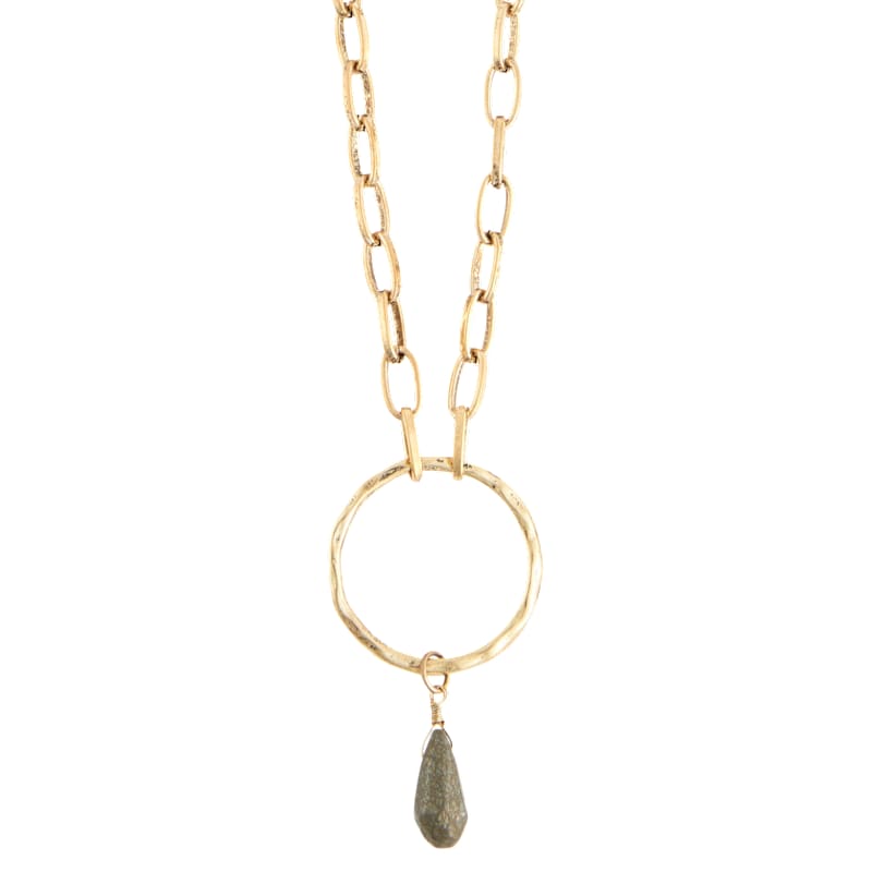 Howard's Tate Hammered Textured Pendant Necklace
