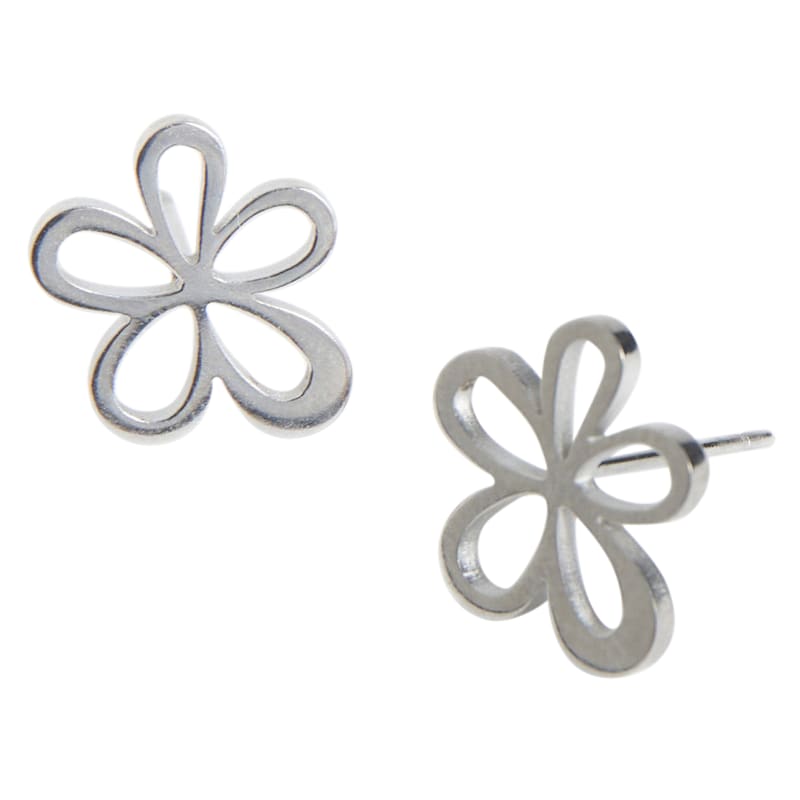 Howard's Narelle Silver Waterproof Flower Stud Earrings