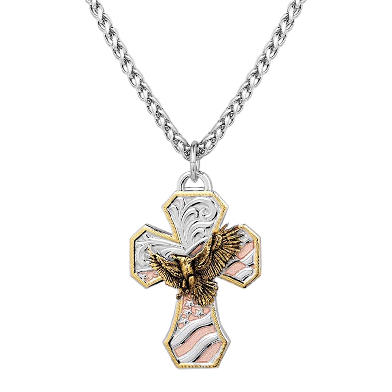 Montana Silversmiths High Praise American-Made Cross Necklace
