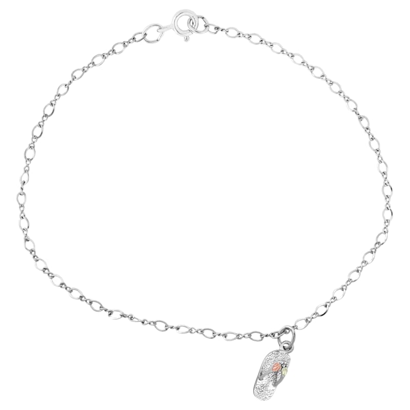 Landstrom's Sterling Silver Flip-Flop Ankle Bracelet