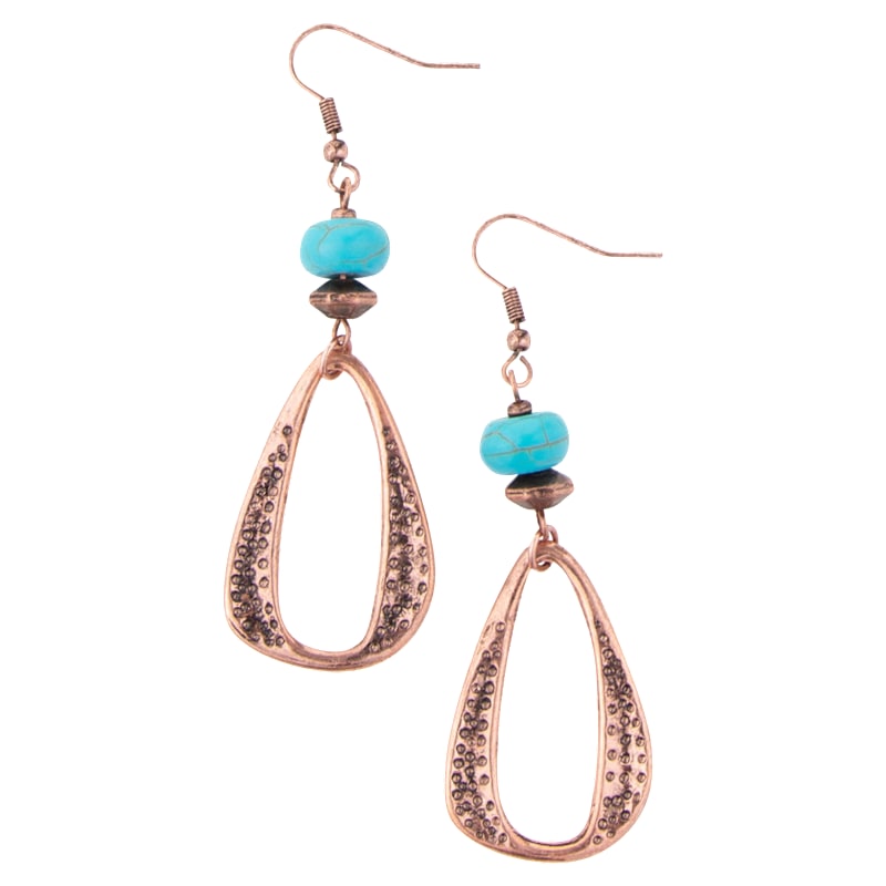 Howard's Wild Spirit Turquoise Teardrop Earrings