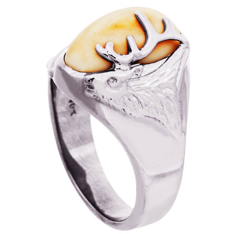 Frontier Collection Women's Sterling Silver Elk Head Ring