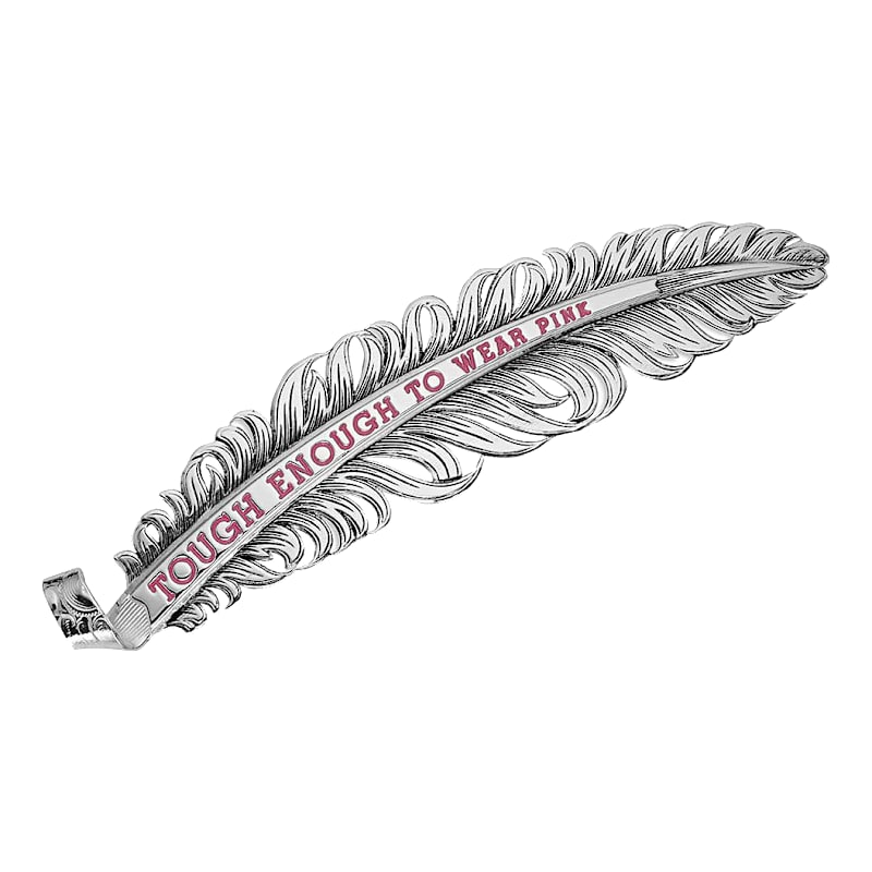 Montana Silversmiths Tough Enough To Wear Pink Hat Feather