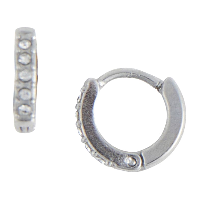 Howard's Narelle Waterproof Pave Huggie Hoop Earrings