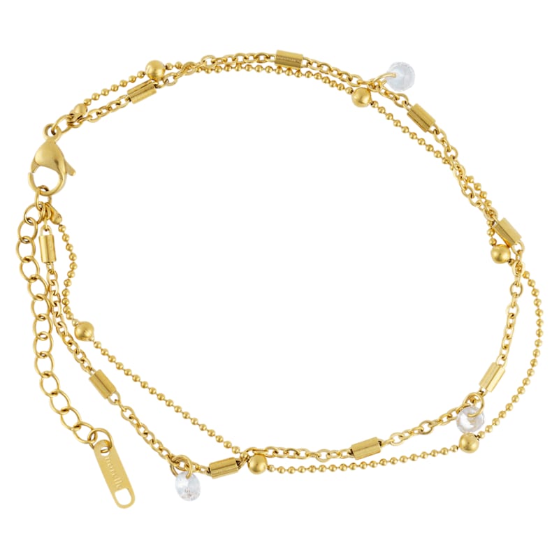 Howard's Narelle Waterproof Multi-Row Figaro Gold Chain Anklet
