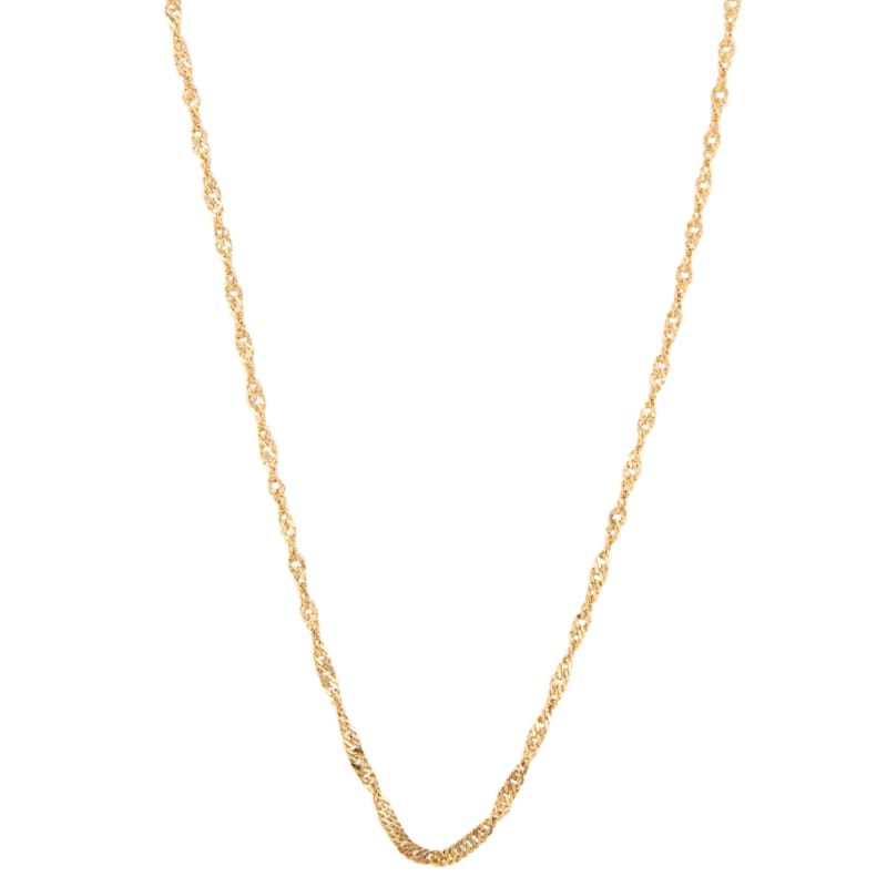 Howard's Narelle Waterproof Twisted Chain Gold Necklace
