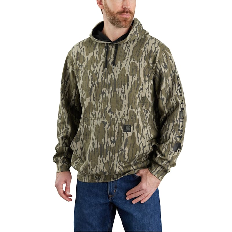 Carhartt Loose-Fit Midweight Camo Sleeve Graphic Long-Sleeve Sweatshirt for Men