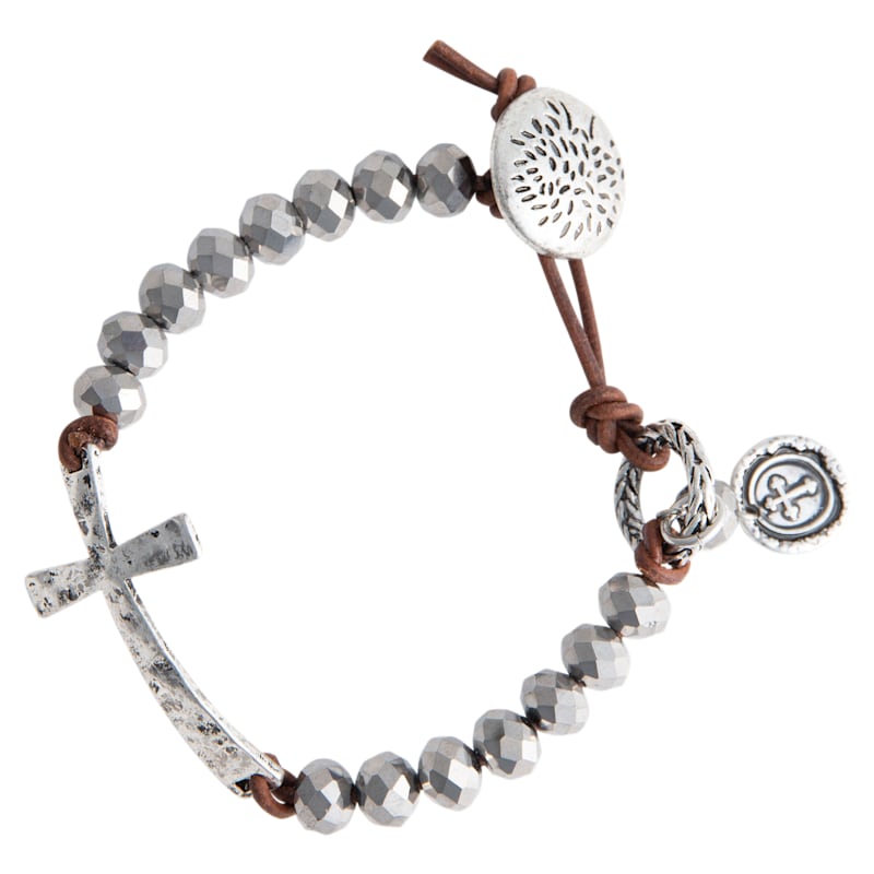 Howard's Ivey Cross Beaded Bracelet