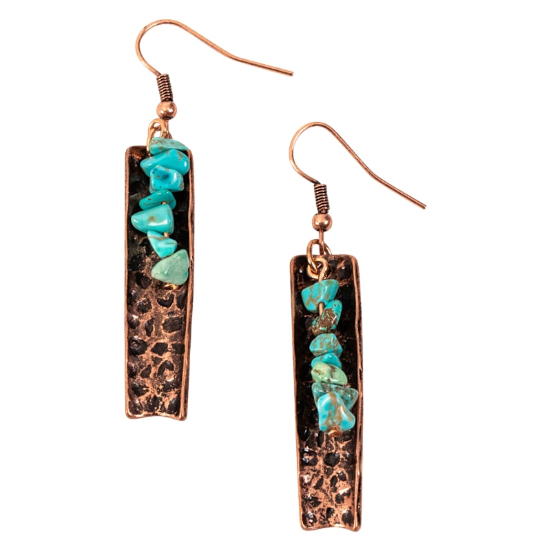 Howard's Wild Spirit Turquoise Bar Earrings