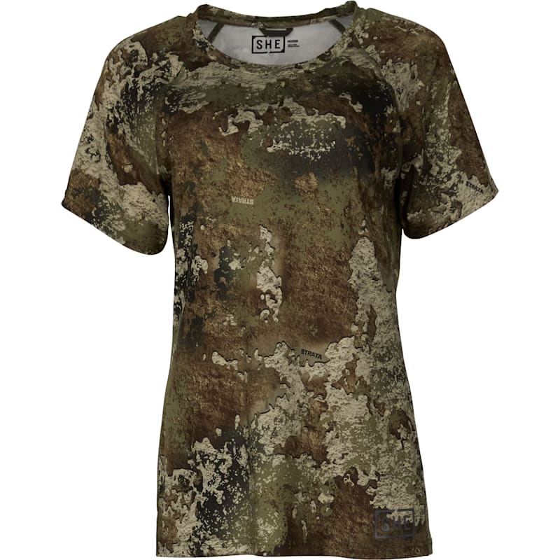 SHE Outdoor Lightweight Performance Crew-Neck Short-Sleeve T-Shirt