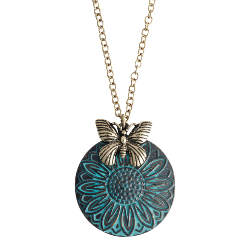 Howard's Jadyn Sunflower Pendant Necklace