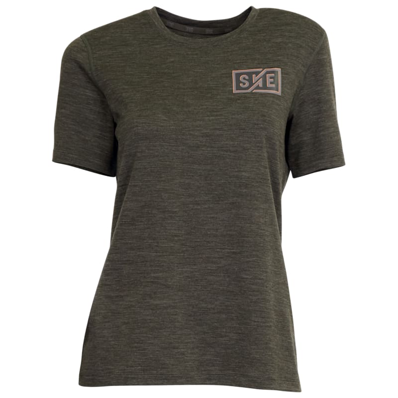 SHE Outdoor Logo Merino Wool Short-Sleeve T-Shirt