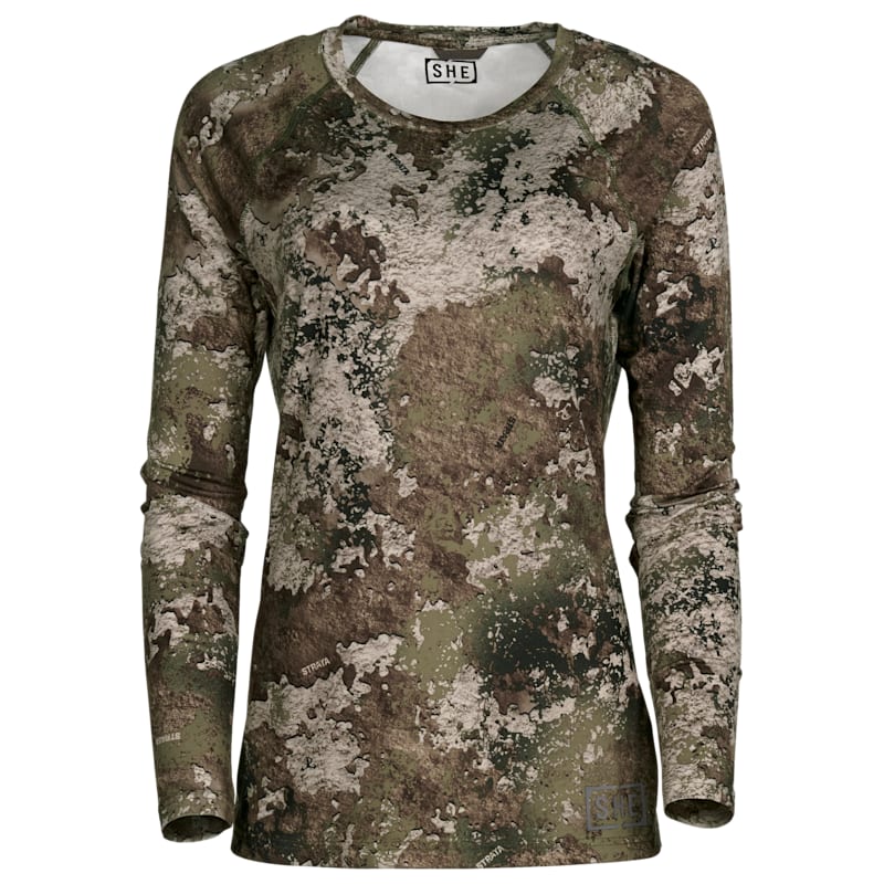 SHE Outdoor Lightweight Performance Crew-Neck Long-Sleeve Shirt