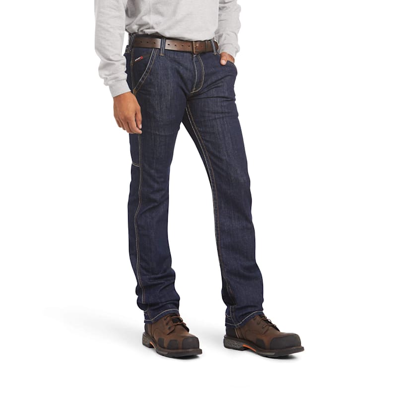 Ariat FR M7 Slim DuraStretch Workhorse Stackable Straight-Leg Jeans for Men