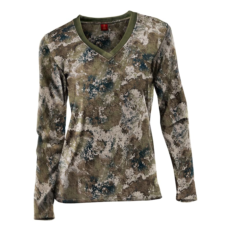 SHE Outdoor 60/40 V-Neck Long-Sleeve T-Shirt