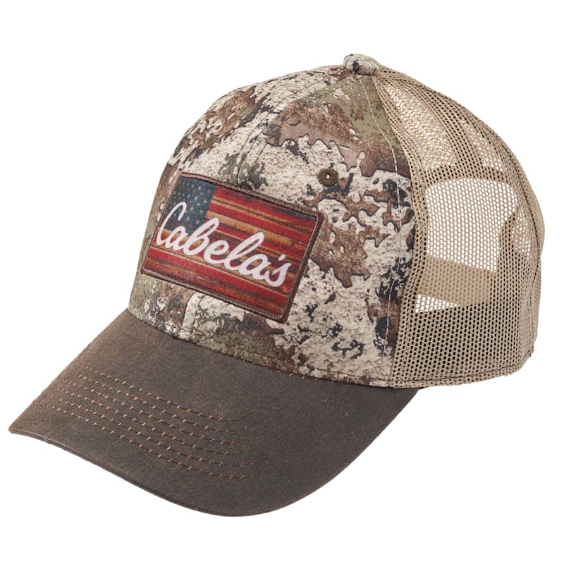 Cabela's Flag Patch Mesh-Back Cap