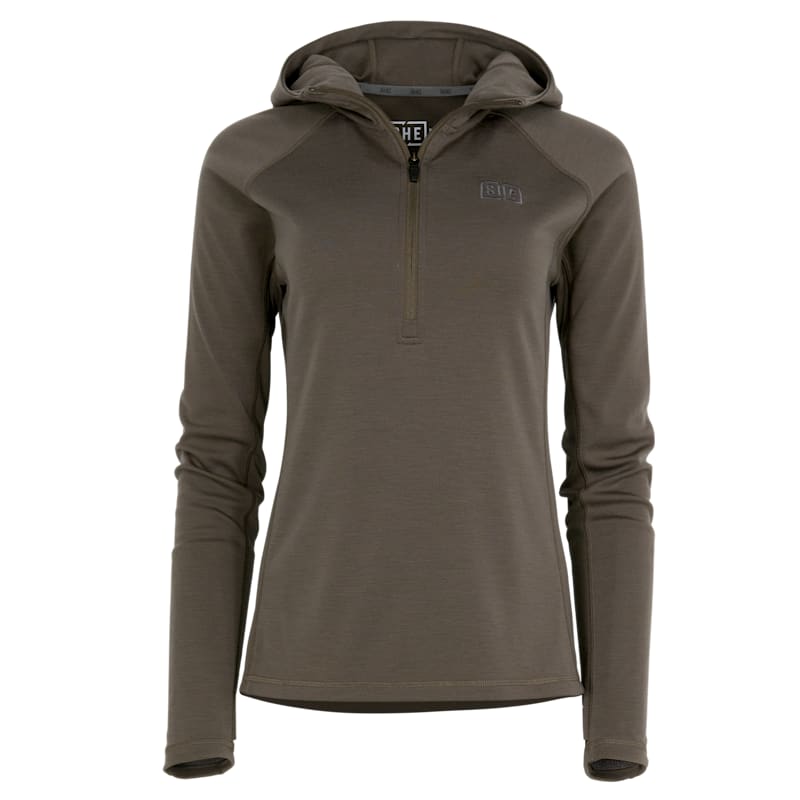 SHE Outdoor Ridge Hunter Midweight Merino Wool Half-Zip Hoodie